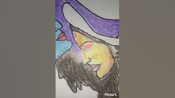 Wait for the end 😍 || Radha Krishna drawing ❤️🌸#shorts#radhakrishnaart#viral
