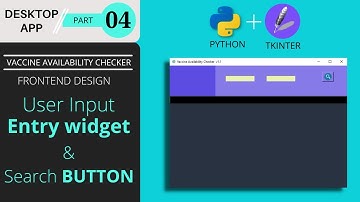 ✅ #04 User input via entry widget and create a button in GUI | Desktop app using Python and Tkinter