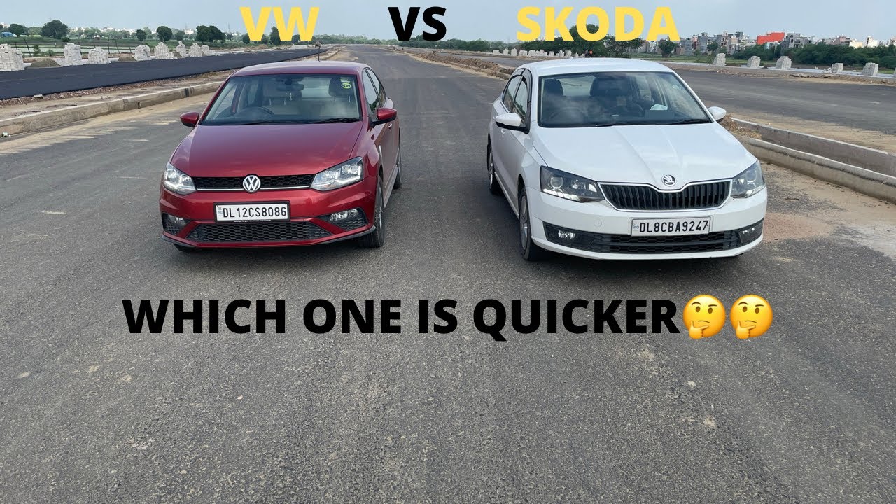 DRAG RACE: SKODA RAPID vs VW VENTO