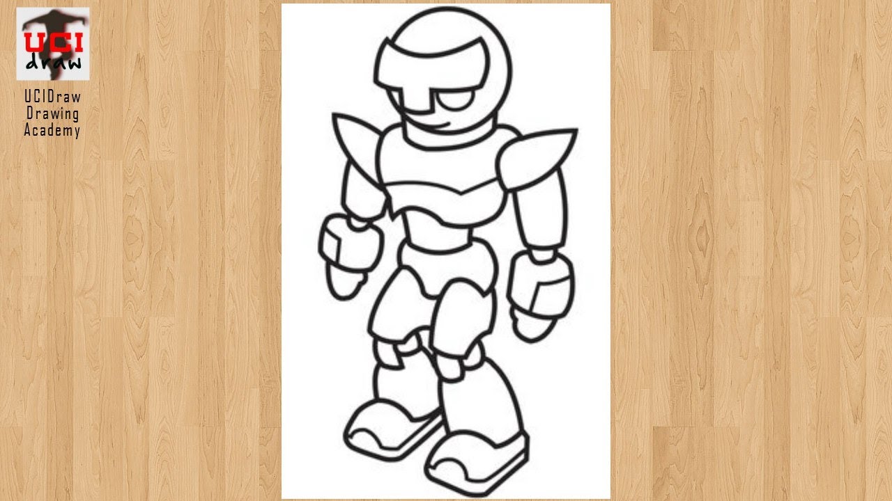 Mechanical human robot engraving Royalty Free Vector Image