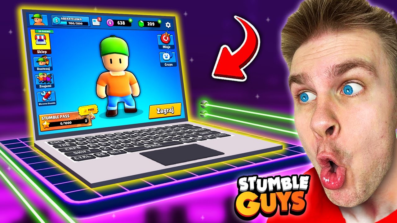 NOWA MAPA… ⚠️ to *OGROMNY* KOMPUTER na którym MOŻNA GRAĆ 🖥️ w Stumble Guys! 😱 (niesamowite)