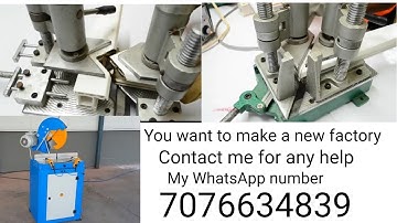 Portable Upvc window making machine - How to make Upvc Sliding windows /8482034931