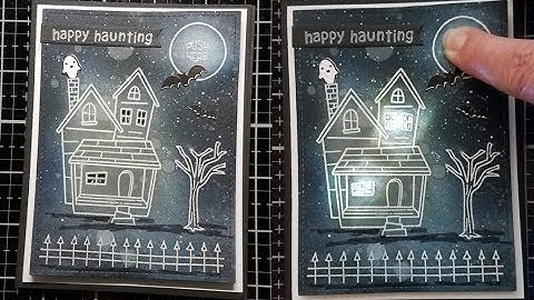 Lawn Fawn and Chibitronics Haunted House