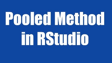18.3: Pooled method of panel data in RStudio