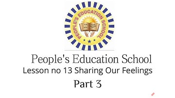 Class 3 - EVS - Lesson 13 - Sharing Our Feelings (Part 3)