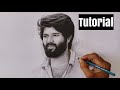 Vijay deverakonda pencil drawing tutorial  live art chennai