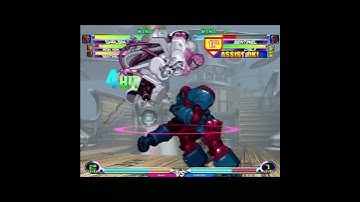 MvC2 Dhalsim / Iron Man / Sentinel 160% rush, mix, FSD to DHC, yoga blast extender sequence 12/20/23