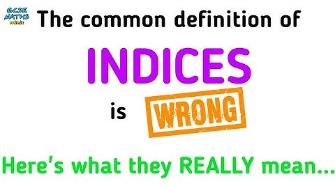 What Do Indices / Powers REALLY Mean In Maths? GCSE Maths Help