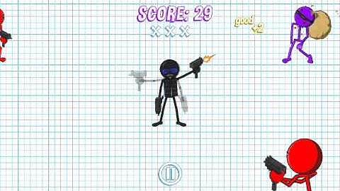 Gun Fu: Stickman 2 Uzi Time [Android/iOS] Gameplay (UnCensored) HEADSHOT!  Your head will explode