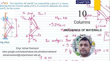 Probleem 10.3 | Hoofdstuk 10 | Kolommen | Mechanica van Materialen 7e editie | Beer, Johnston, De...