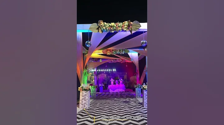 Bollywood night Decoration - 7359146007 #reels #wedding #bollywood #night #trend #shortvideo #decor