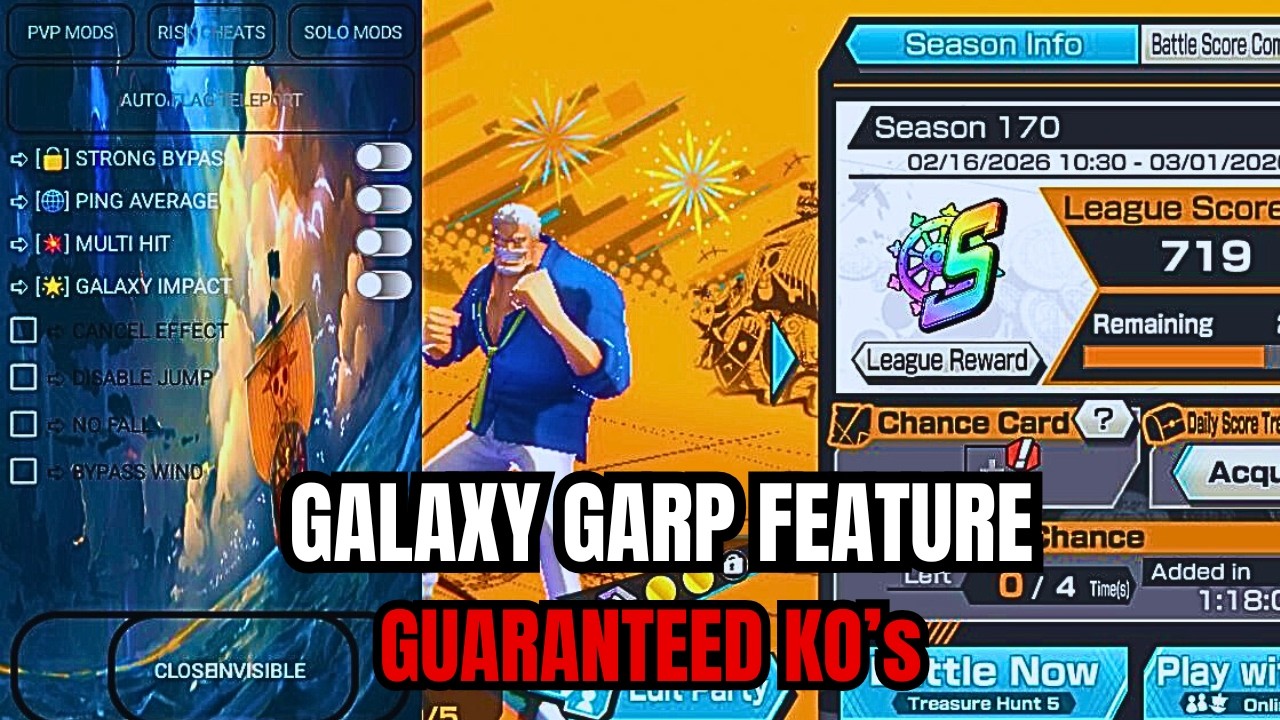 Galaxy Garp Feature | OPBR MEGA MOD MENU