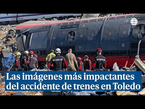 Las imágenes más impactantes del trágico accidente ferroviario en Urda (Toledo)
