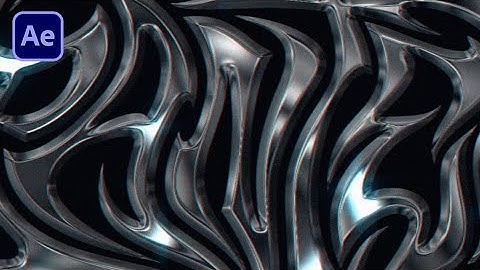 How To Make Chiseled Chrome Text Effect In After Effects