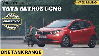 2023 Tata Altroz CNG Mileage Run || One CNG Tank Challenge || Top Model XZ+ (S) (O) tested