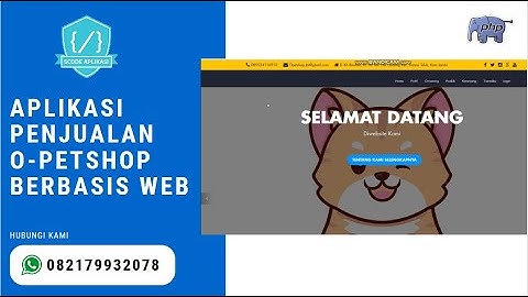 Aplikasi Penjualan O-Petshop Berbasis Web