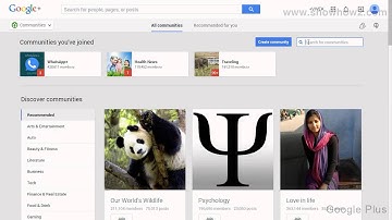 Google+ - How To Join Community Through Searching For A Subject
