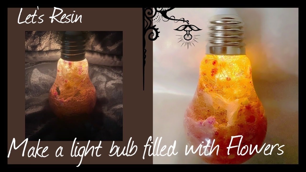 DIY Resin Light Bulbs 💡  Light bulb crafts, Diy resin light, Diy