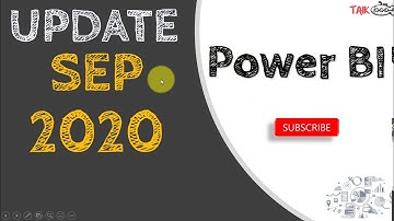 Power BI September 2020 Update - TAIK18 (15-9) Power BI