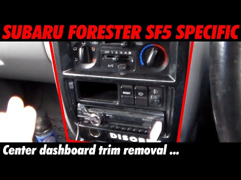 Hakology - Subaru Forester SF5 - Center dashboard trim removal ...