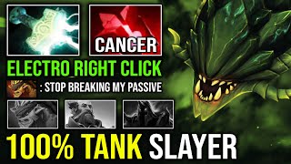 100% TANK SLAYER 1v5 Passive Break Safelane Right Click Electro Max Speed Mjollnir Viper Dota 2