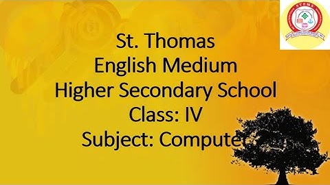 Std 4 # Computer # Ch 4