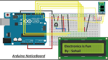 Arduino Noticeboard || Bluetooth module || EIF