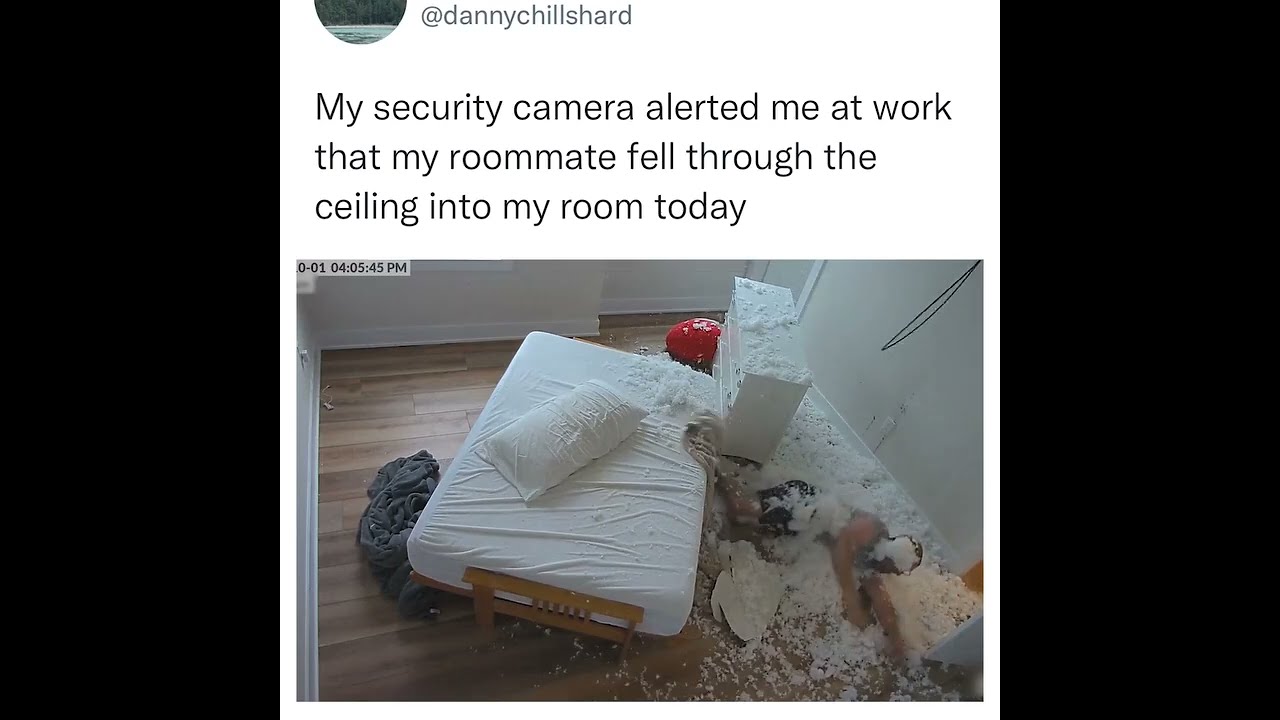 My Roommate Fell Through The Ceiling 