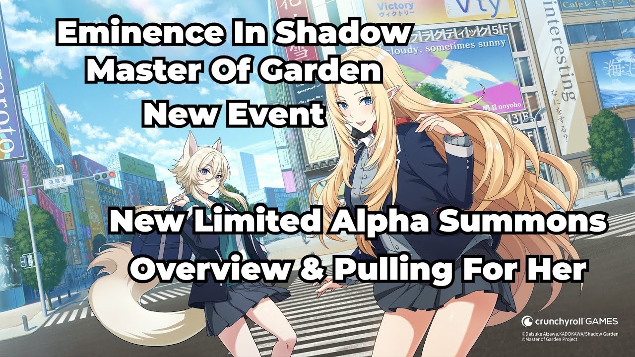 New Honor Student Alpha New Event Overview Can We Pull Her Eminence In  Shadow Master Of Garden 