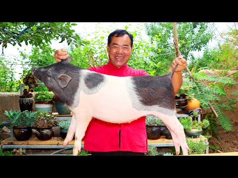 WHOLE PIG Cooking So Yummy BEST Spicy Recipe EVER Uncle Rural Gourmet