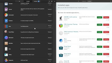 Ubuntu Snap Store (Git) Vs GNOME Software 3.34 (Git)