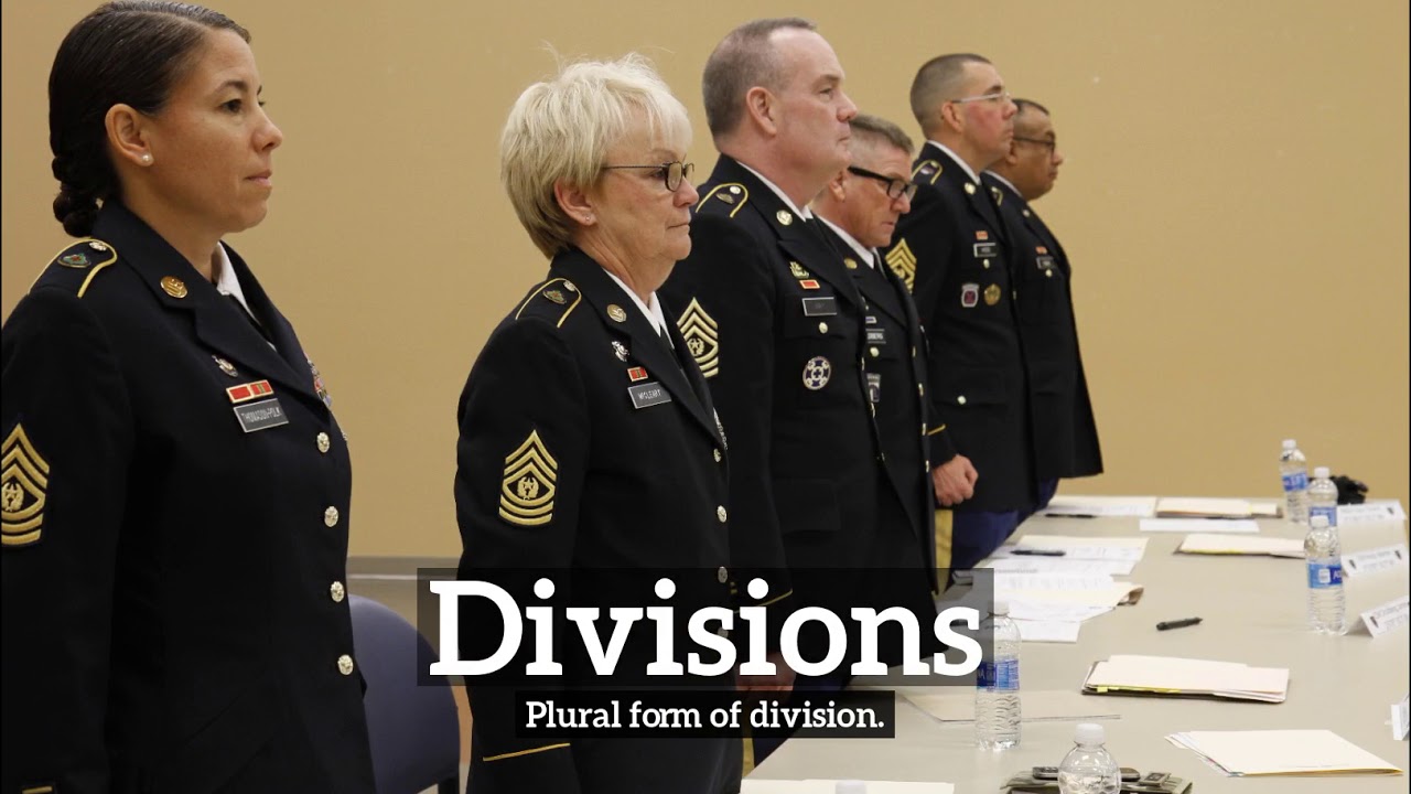 What Are Divisions How To Say Divisions In English How Do 