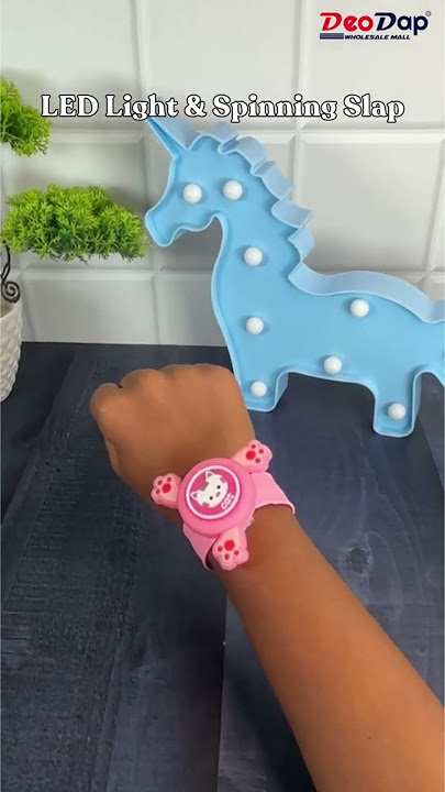 Light Up the Fun! Spinning LED Slap Band – Perfect Birthday Return Gift! | Best Toy