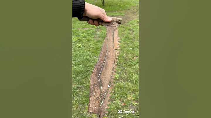 Knife making from two man crosscut saw