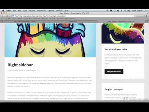 Dreamweaver CC Tutorial Creating an HTML5 Structure  Aside Element