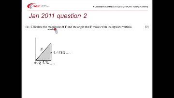 FMSP Revision: MEI M1 January 2011 qn 2 - Forces/vectors