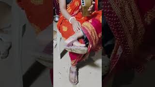 Goddess In Saree. Indian Mistress Feet