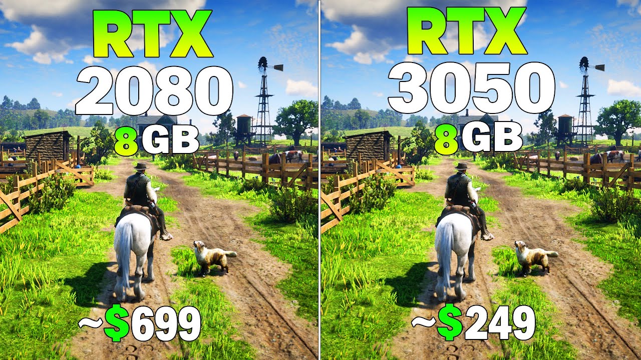 RTX 2080 vs RTX 3050 - Test in 8 Games