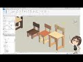超初心者向け!3D が初めてでも作れる! Revit LT で作る【高さが変えられる「椅子」ファミリ】