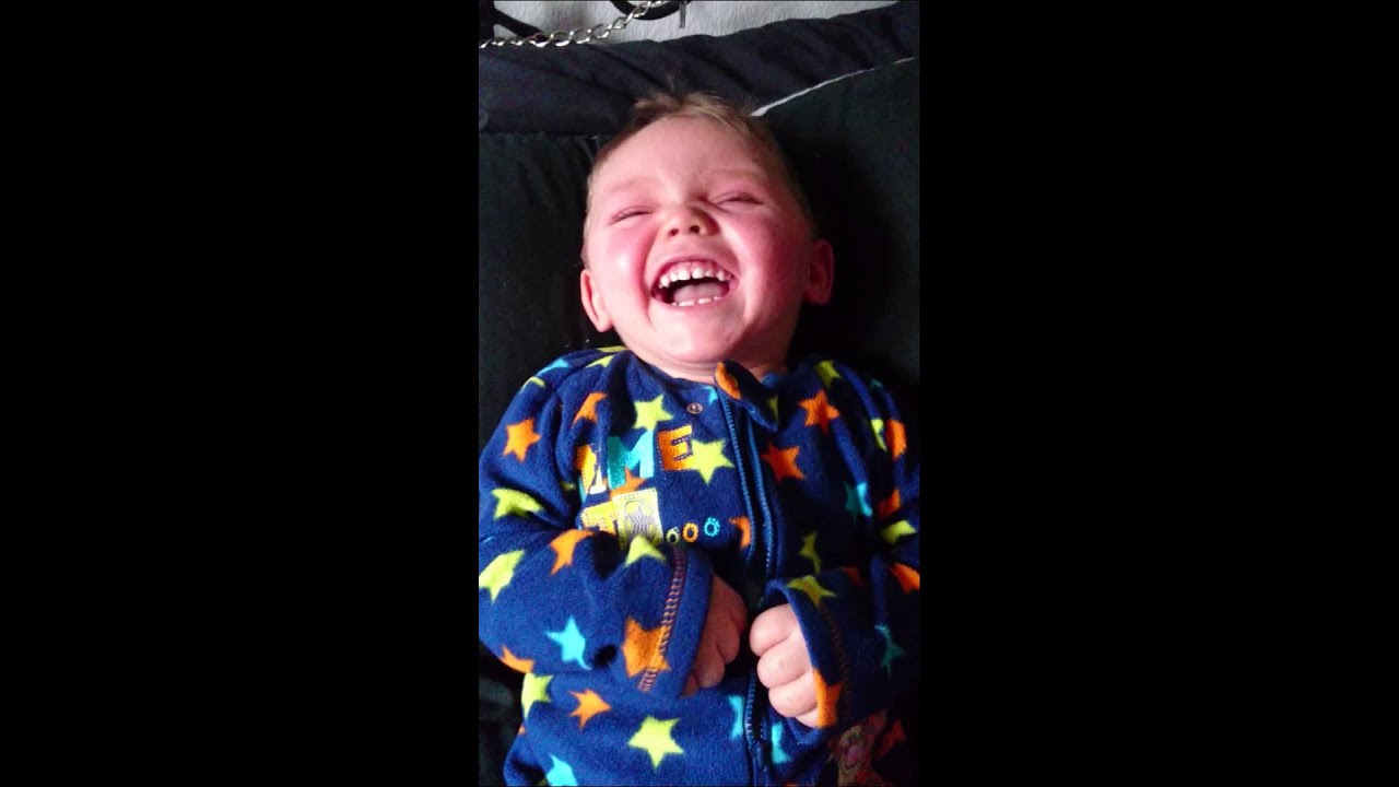 Baby laughing