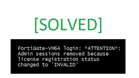 [SOLVED] Fortigate evaluation license registration status changed to INVALID #Fotigate #VMware