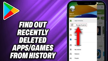 How To Find Out recently deleted Apps or Games from Google Play Store History