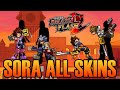 Super Smash Flash 2 1.2 - Sora All NEW skins (With Origins and Music)