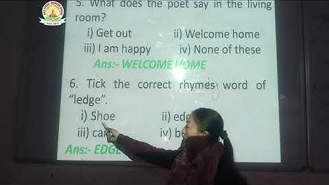 DAV SCHOOL TUTORIALS CLASS 1 SUB  ENGLISH LITERATURE AND GRAMMER REVISION BY  SUSHMITA MISS