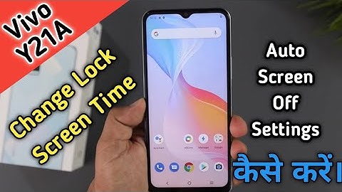 How To Change Sleep Time in  Vivo Y21A,  Vivo Y21A Screen Time Out Setting,Screen lock time setting