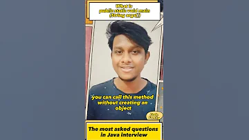 Public Static Void Main String Args In Java Interview Questions 