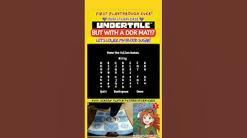 UNDERTALE BUT WITH A DDR MAT!? #diabetes #undertale #ddr  #gaming #girlgamer #firstplaythrough