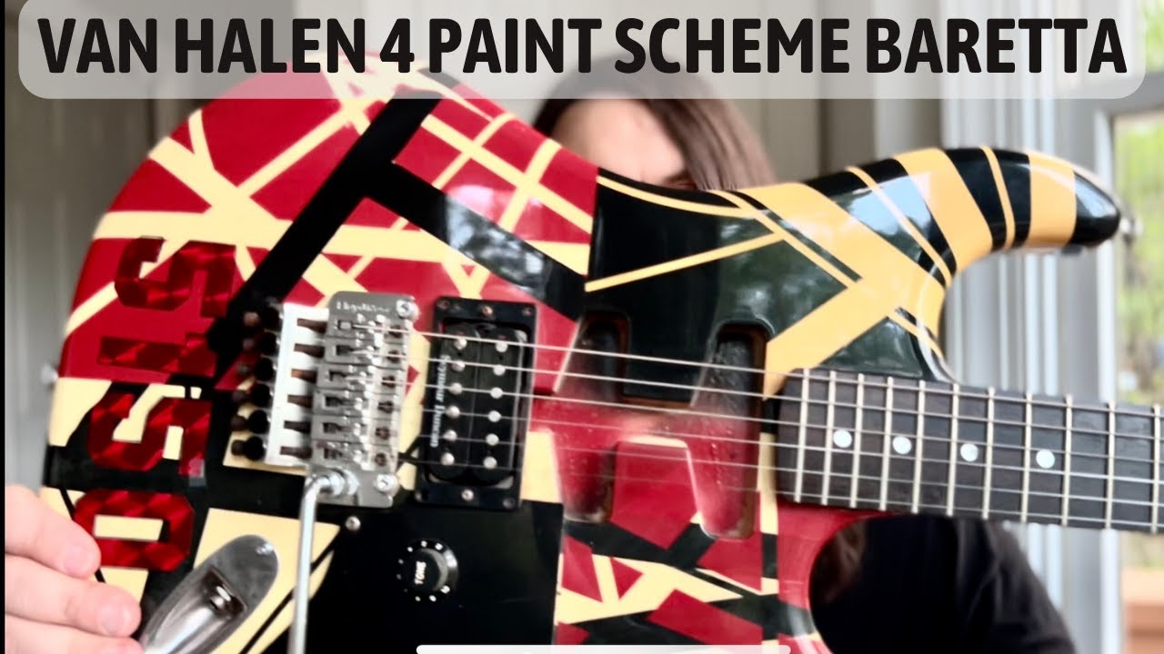 Van Halen 4 Paint Scheme Guitar! YouTube
