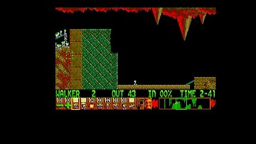 Lemmings Tricky Level 14 Walkthrough Amiga