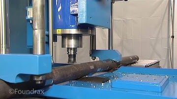 Foundrax heavy duty fully automatic X-BHD inline Brinell hardness tester with surface preparation.